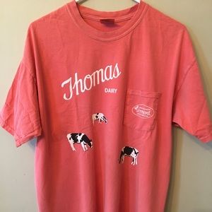 Thomas Dairy t shirt salmon